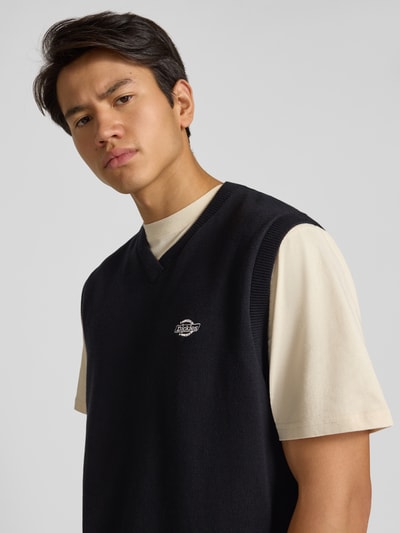 Dickies Stricktop mit Label-Stitching Modell 'SUMMERDALE' Black 3