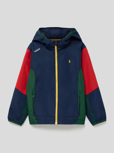 Polo Ralph Lauren Kids Jacke im Colour-Blocking-Design Marineblau 1