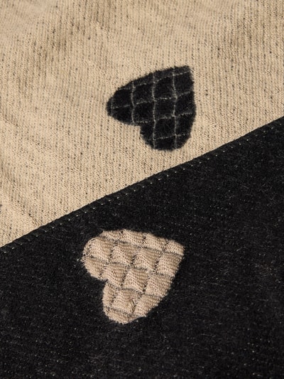 Kurt Beines Schal aus Viskose-Mix mit Fransen Black 2