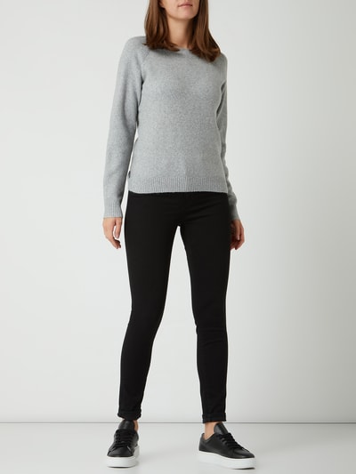 Vero Moda Pullover met raglanmouwen, model 'Doffy' Lichtgrijs gemêleerd - 1