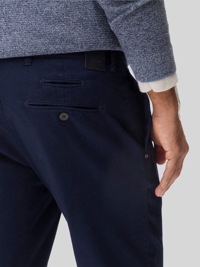 Brax Modern Fit Chino aus Baumwoll-Mix Modell 'Fabio' Marine 3