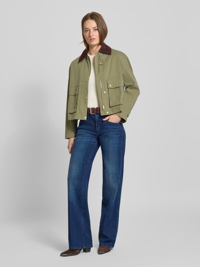 Cambio Jeans mit weitem Bein Modell 'AIMEE SEAM' Dunkelblau 1