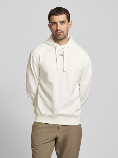 HUGO Sweatshirt mit überschnittenen Schultern Modell 'Dapo' Offwhite 4