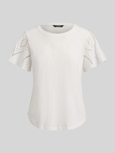 Lauren Ralph Lauren Regular Fit T-Shirt aus reiner Baumwolle Weiss 2