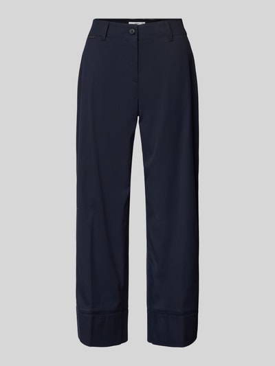 Brax Broek in effen design Marineblauw - 2