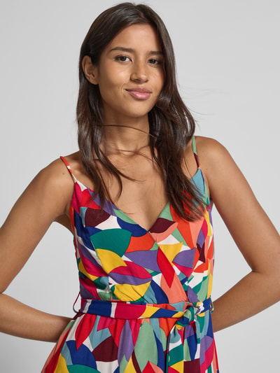 Apricot Mini-jurk met strikceintuur Rood - 3