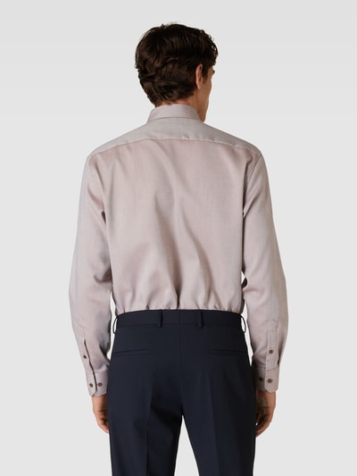 Eterna Koszula biznesowa o kroju comfort fit z kołnierzykiem typu button down Piaskowy 5