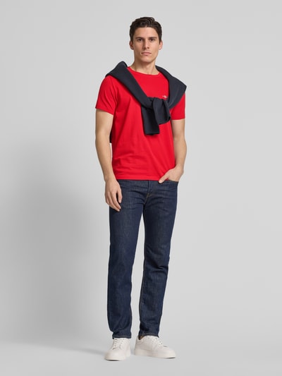 Gant Slim Fit T-Shirt mit Label-Stitching Rot 1