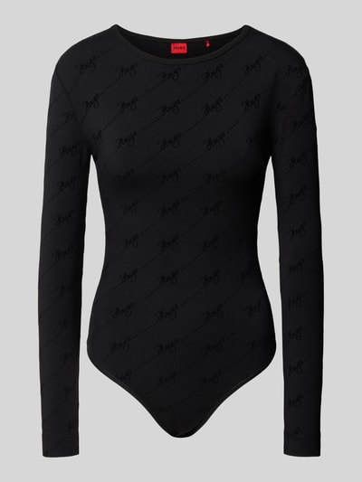 HUGO Slim Fit Body aus Baumwoll-Mix Modell 'LOKKY' Black 2