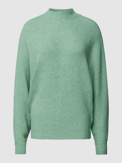 Tom Tailor Denim Gebreide pullover met vleermuismouwen Groen gemêleerd - 2