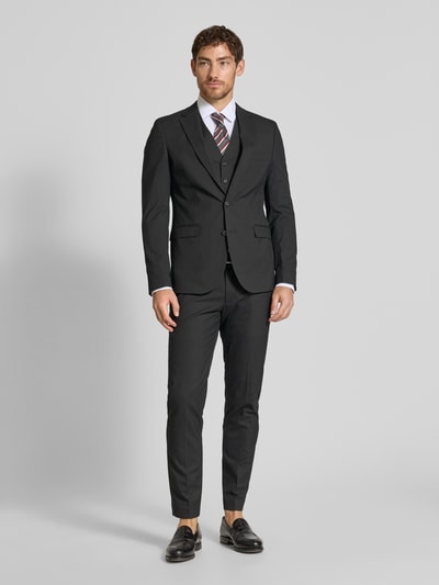 MCNEAL Slim Fit 2-Knopf-Sakko mit Pattentaschen Black 1
