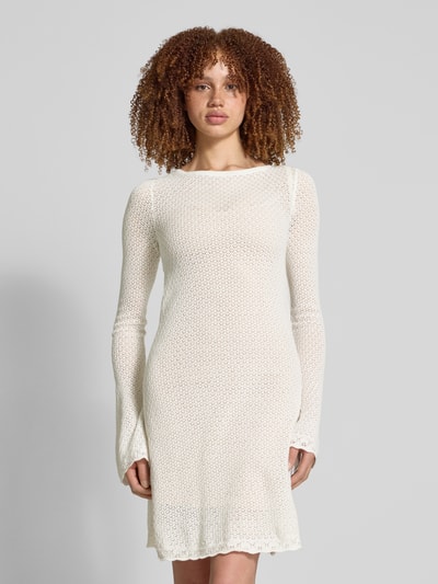 Review Strickkleid mit Rundhalsausschnitt Offwhite 4