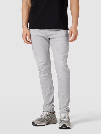 ELIAS RUMELIS Jeans mit 5-Pocket-Design Modell 'Noel' Silber 4