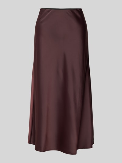 YAS Midirok met elastische band, model 'PELLA' Donkerbruin - 2