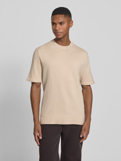 JACK & JONES Premium T-Shirt mit Label-Detail Modell 'MILANO' Beige 4