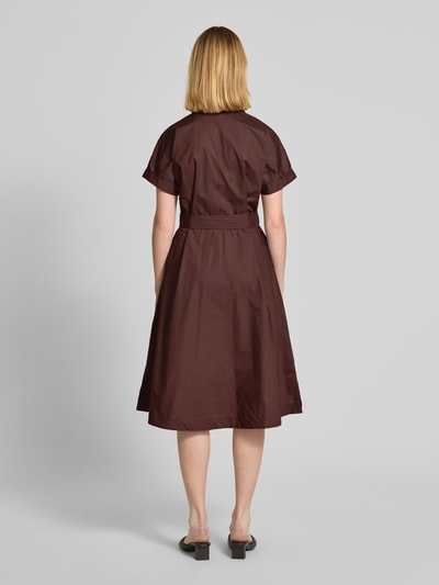Christian Berg Woman Midikleid mit Knopfleiste Schoko 5