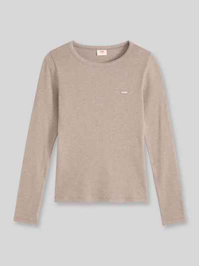 Levi's® Bluzka z długim rękawem z detalem z logo 'HAYES LS TEE' Szarobrązowy 2