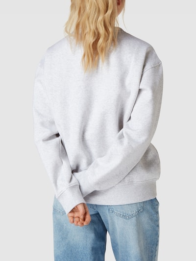 Tommy Jeans Sweatshirt mit Label-Stitching Hellgrau meliert 5