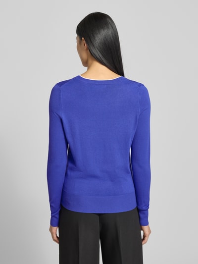 Christian Berg Woman Strickpullover mit gerippten Abschlüssen Royal 5