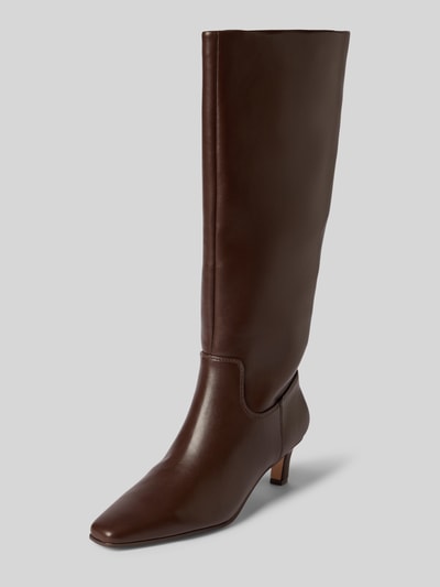 Steve Madden Kozaki z kwadratową koronką Orzechowy 1