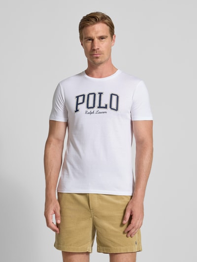 Polo Ralph Lauren Custom slim fit T-shirt met ronde hals Wit - 4