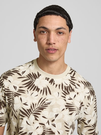 ONLY & SONS Regular Fit T-Shirt aus reiner Baumwolle Modell 'PERRY' Dunkelbraun 3