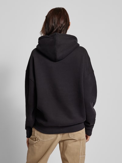 Review Oversized Hoodie mit gerippten Abschlüssen Black 5