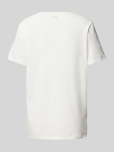 Sloggi T-Shirt mit geripptem Rundhalsausschnitt Offwhite 3