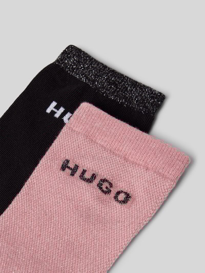 HUGO Socken aus Baumwoll-Mix im 2er-Pack Modell 'SHINY' Altrosa 2