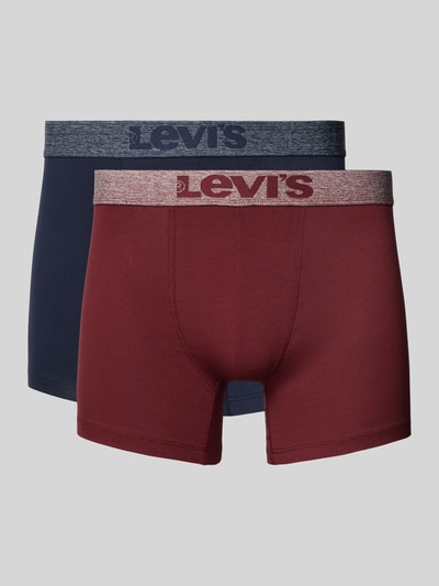 Levi's® Trunks mit elastischem Logo-Bund im 2er-Pack Bordeaux 1