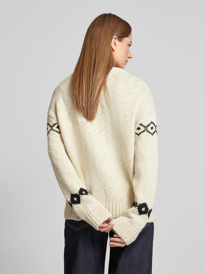 JAKE*S STUDIO WOMAN Oversized Strickpullover aus reiner Baumwolle Offwhite 5