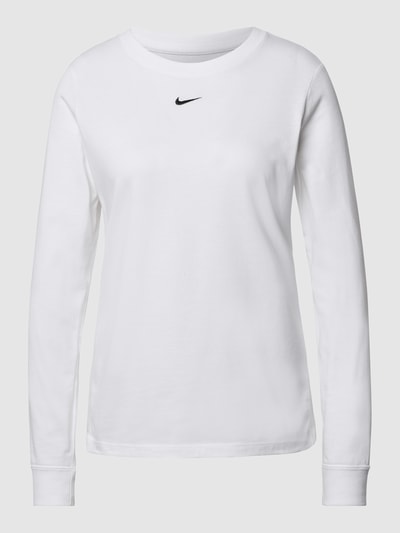 Nike Longsleeve aus Baumwolle mit Logo-Stitching Weiss 2