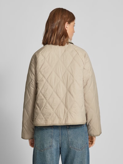 Pieces Regular Fit Steppjacke mit Statement-Nähten an Säumen Modell 'NAIMA' Beige 5