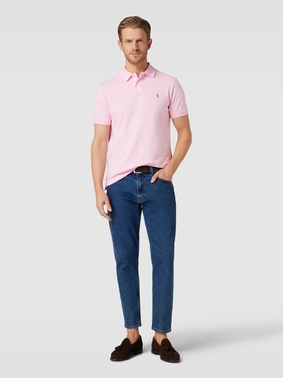 Polo Ralph Lauren Regular fit poloshirt met labelstitching Roze - 1