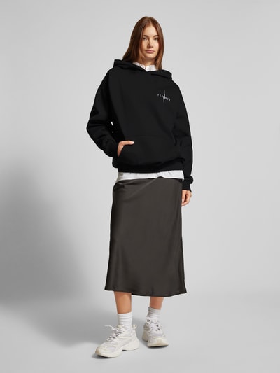 Pegador Oversized hoodie met labelprint, model 'NENA' Zwart - 1