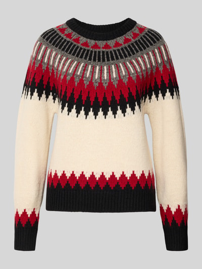 Polo Ralph Lauren Sweter z dzianiny z mieszanki wełny i kaszmiru Écru melanż 2