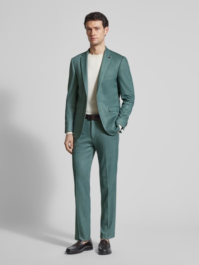 ROY ROBSON Slim Fit Anzug mit Reverskragen und Bügelfalte Gruen 1
