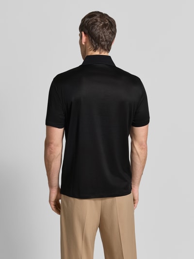 Emporio Armani Slim Fit Poloshirt mit Logo-Stitching Black 5