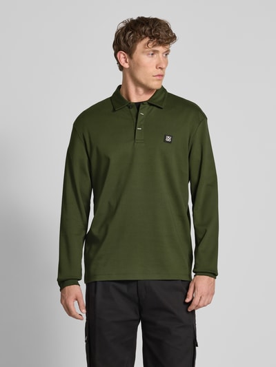 HUGO Poloshirt mit Label-Detail Modell 'Dargenpolo' Dunkelgruen 4
