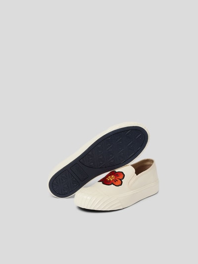 Kenzo Slip-On-Sneaker mit Motiv-Stitching Ecru 6