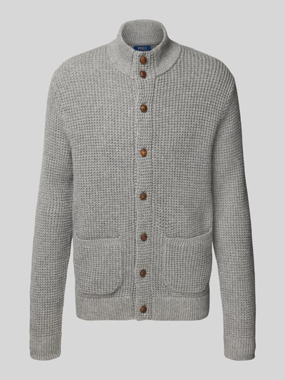 Polo Ralph Lauren Kurtka z dzianiny z mieszanki wełny z nakładanymi kieszeniami Antracytowy melanż 2