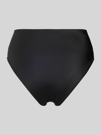 Produktfoto, Bikini Slip mit Label-Applikation Modell 'HW BRIEF_BOSS CODES' von BOSS, unifarbenes Schwarz, elastische Stretch-Textur, Kontraststreifen
