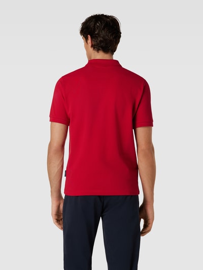 HECHTER PARIS Poloshirt met labelstitching Rood - 5