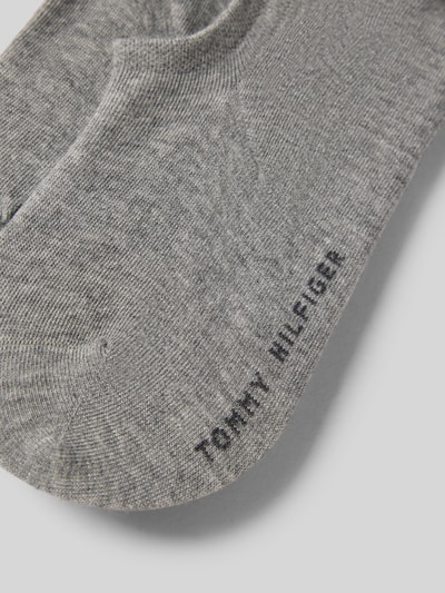Produktfoto, Sneakersocken mit Label-Detail im 2er-Pack von Tommy Hilfiger, unifarben, Baumwoll-Elasthan-Mix, elastisches Rippenbündchen