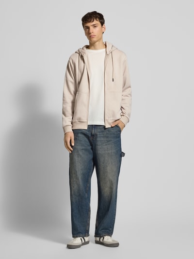 Jack & Jones Sweatjacke mit Kapuze Modell 'BRADLEY' Beige 1
