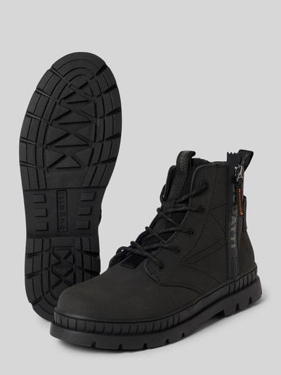 bugatti Boots mit Logo-Print Modell 'Pallario' Black 4