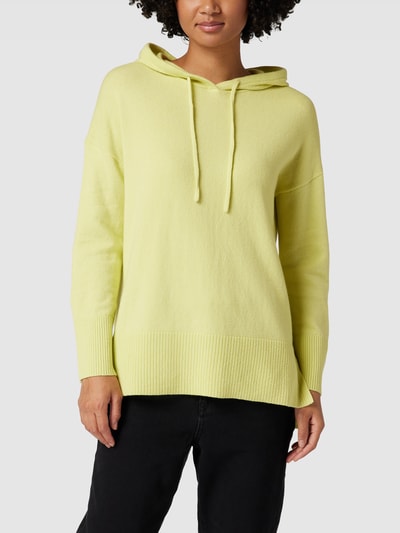 s.Oliver RED LABEL Hoodie met ribboorden, model 'Kompakt' Lichtgroen - 4