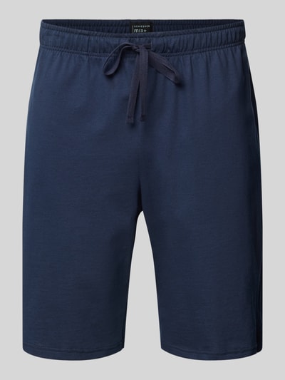 Schiesser Sweatshorts met steekzakken Marineblauw - 1