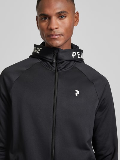 PEAK PERFORMANCE Jack met labelprint, model 'Rider' Zwart - 3