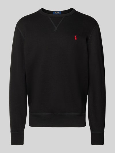 Polo Ralph Lauren Sweatshirt mit Label-Stitching Black 2